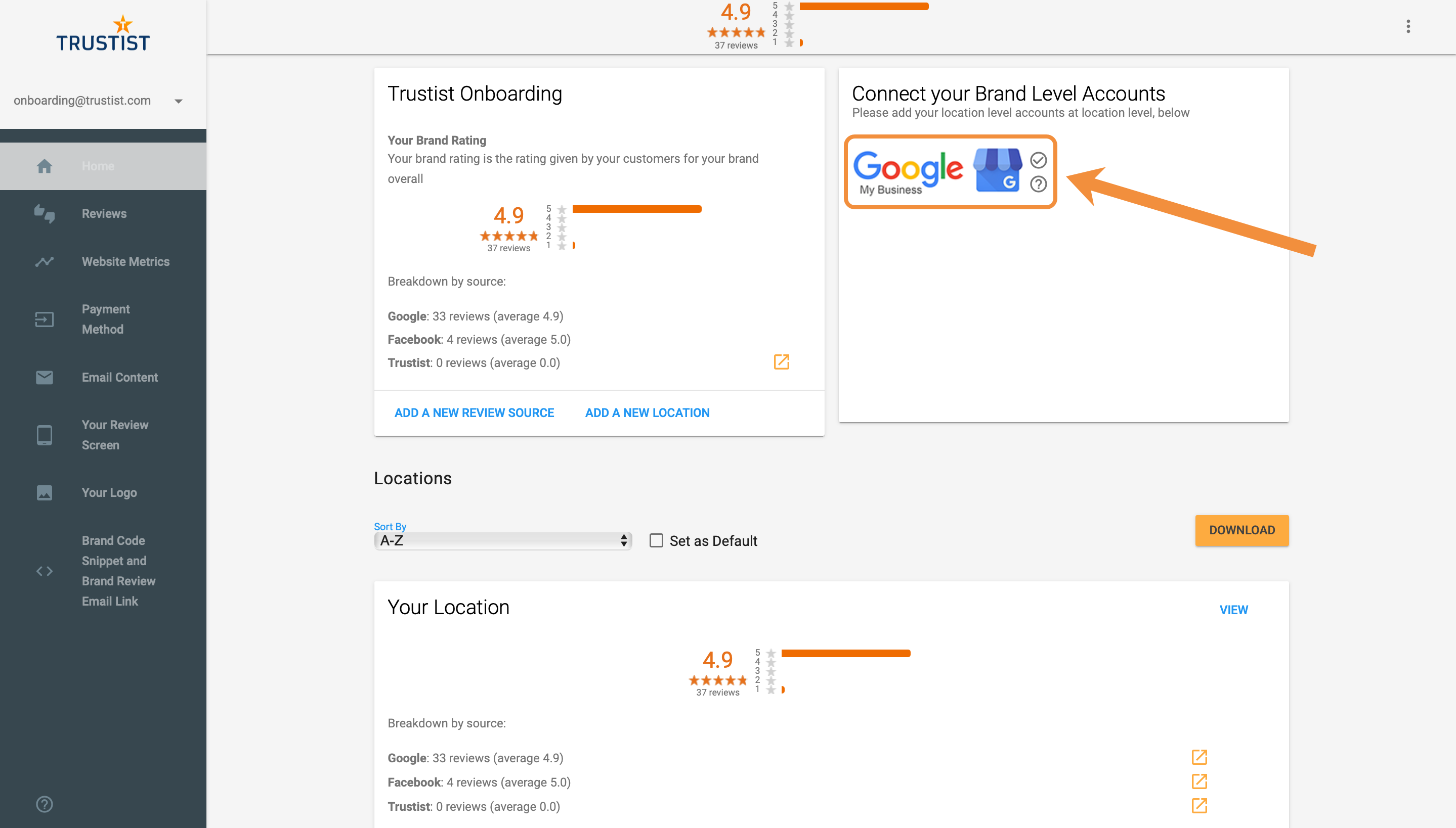 Trustist Dashboard